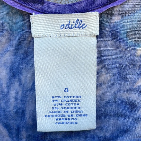 EUC Anthropologie Odille tie-dyed tank top size 4 - Picture 8 of 9